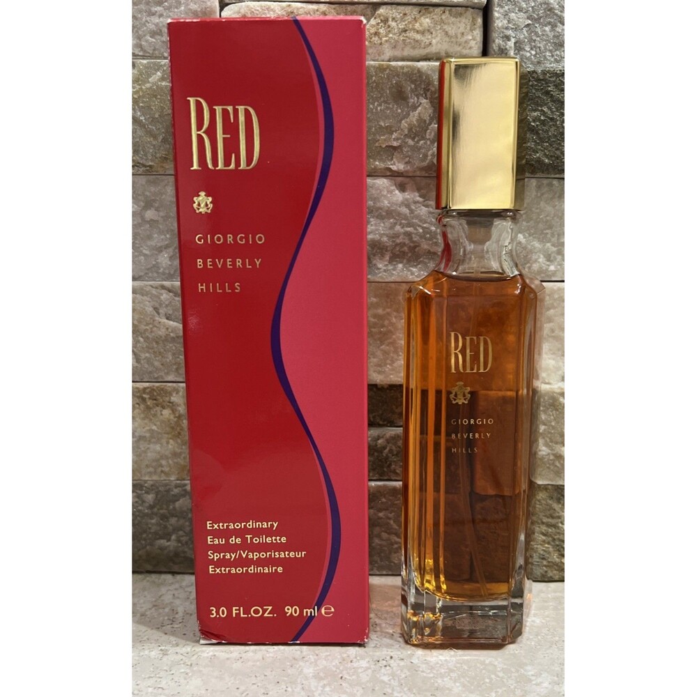 Red By Giorgio Beverly Hills 3.0oz /90 ml Perfume For Women EDT SPRAY New In Box